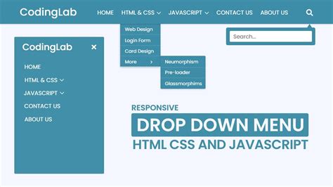 dropdown menu codepen|How to Build a Responsive Navigation Bar with a .